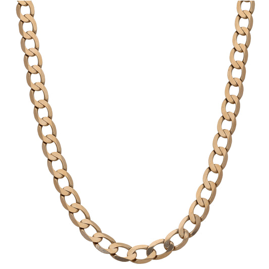 9ct Gold Curb Chain 20"