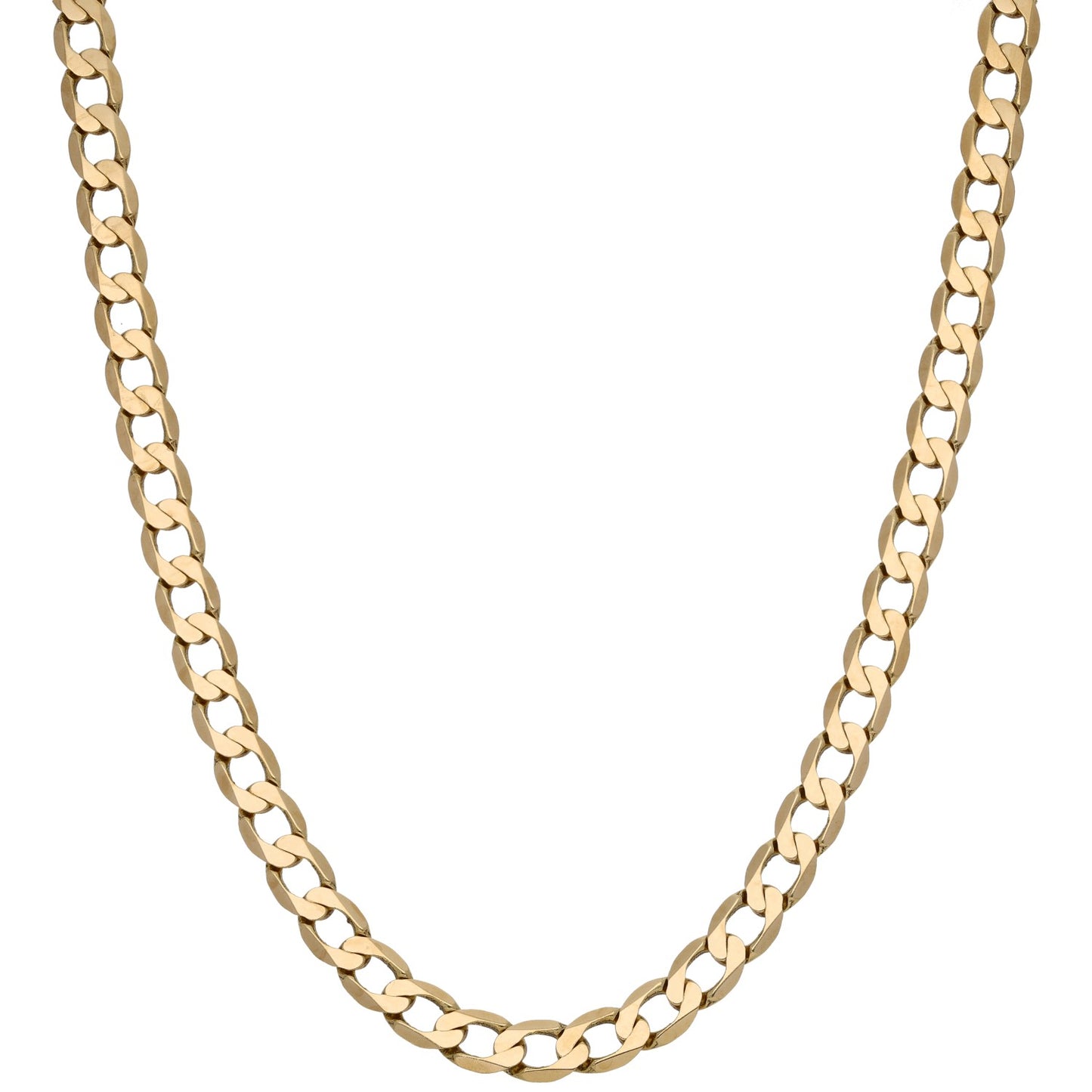 9ct Gold Curb Chain 22"