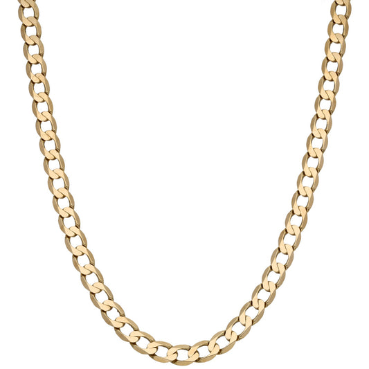 9ct Gold Curb Chain 22"