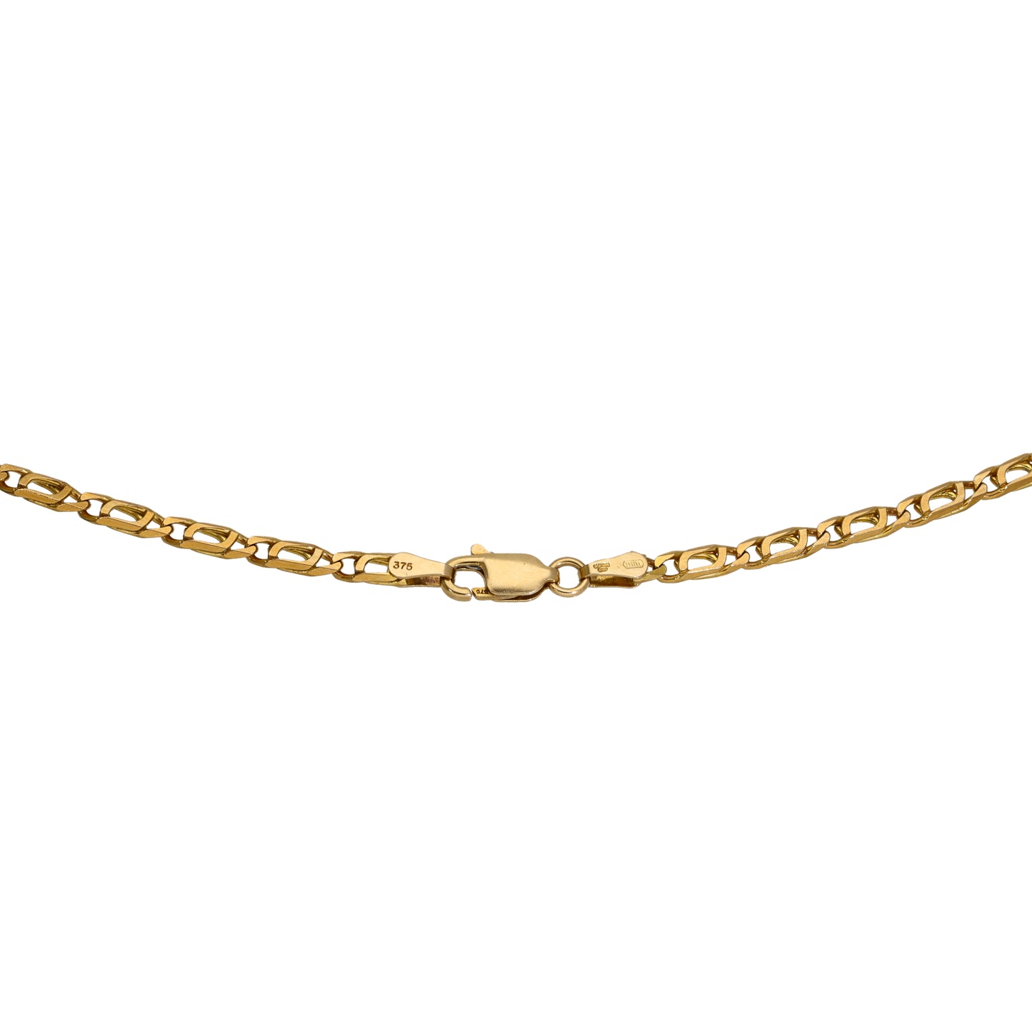 9ct Gold Double Curb Chain 16"