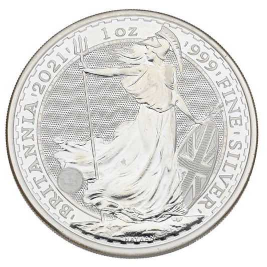 Fine Silver Queen Elizabeth II 1 OZ Britannia Coin 2021