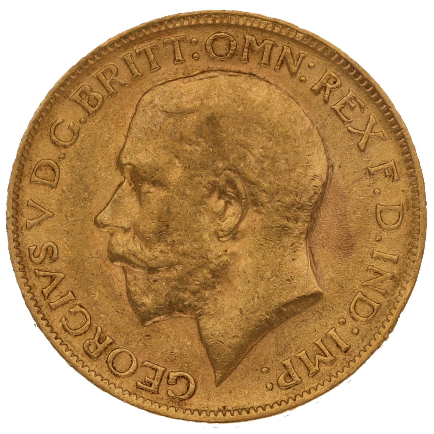 22ct Gold King George V Full Sovereign Coin 1913