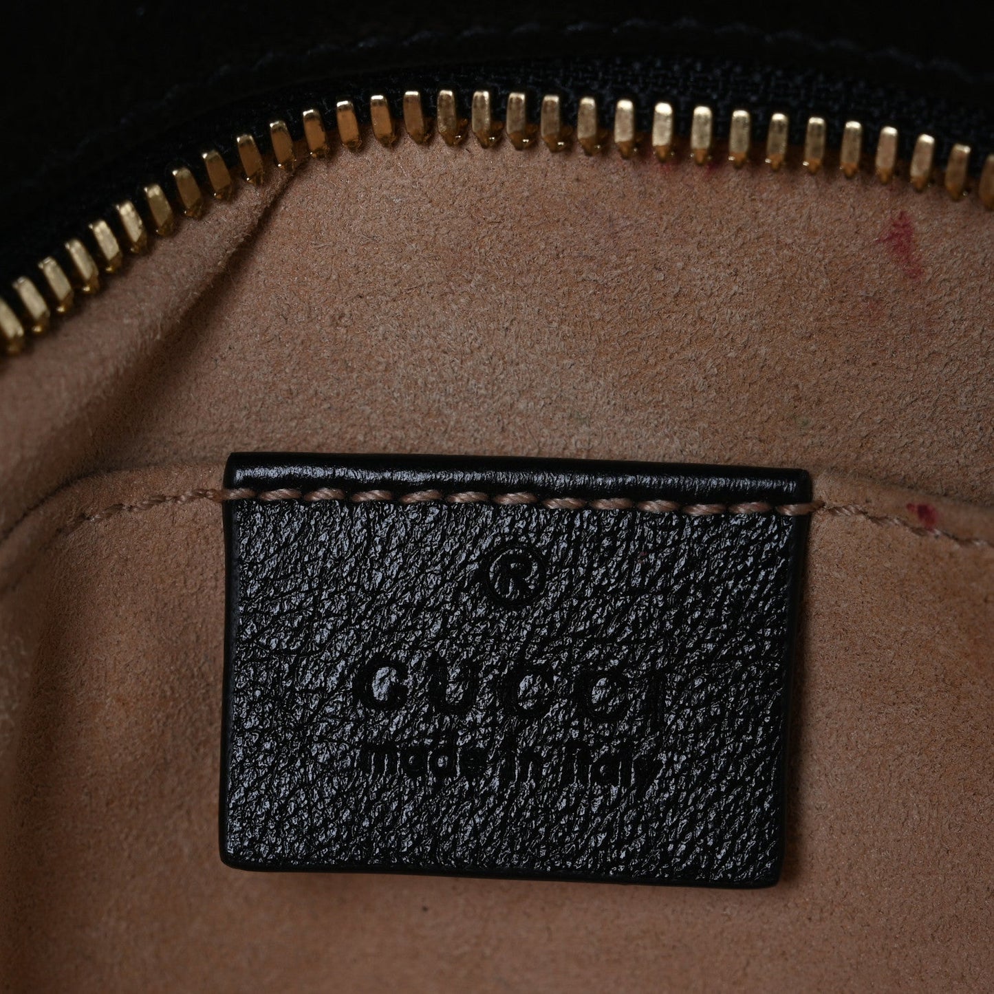 Gucci GG Monogram Matelasse Diagonal Marmont Canvas Leather Bag - Beige & Black