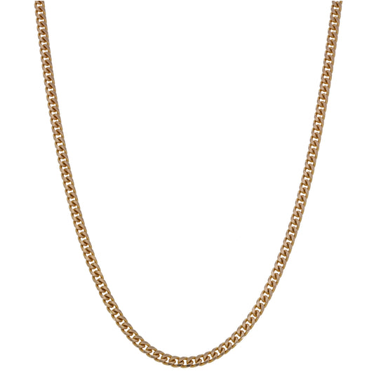 9ct Gold Curb Chain 16"
