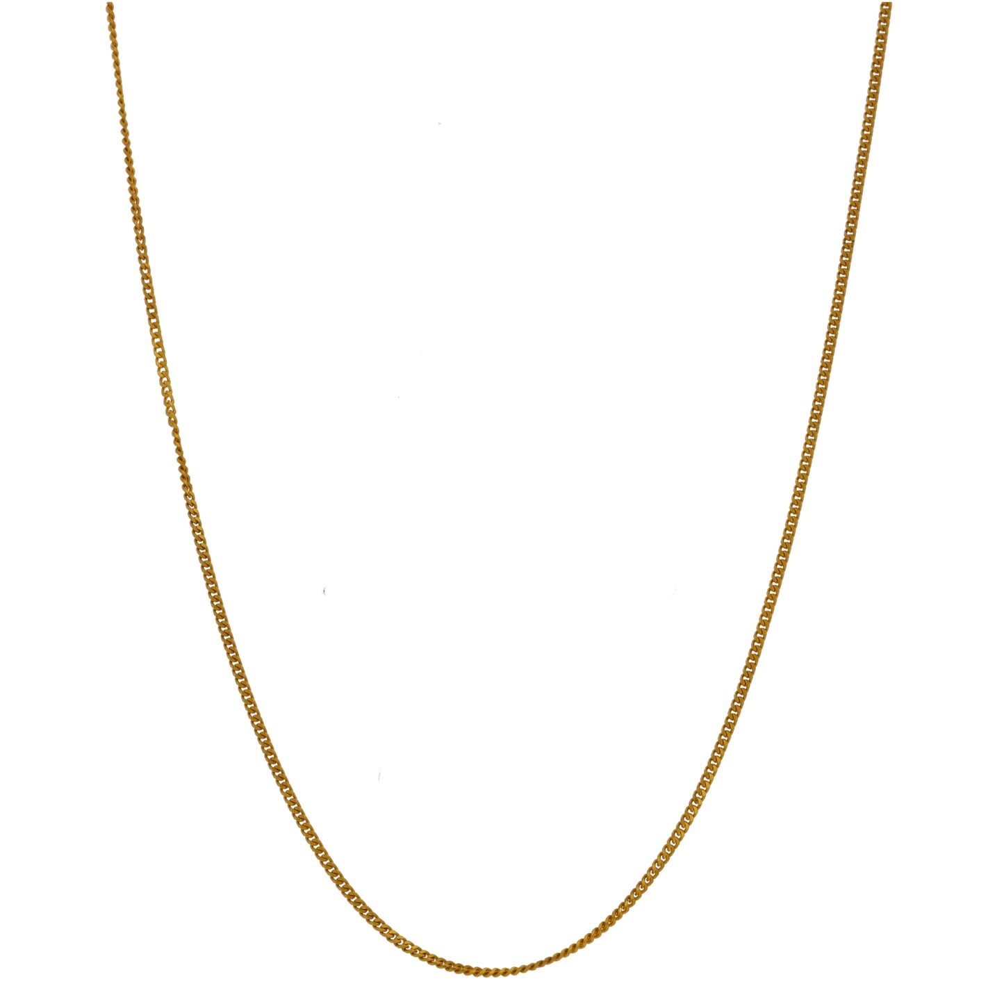 22ct Gold Curb Chain 18"