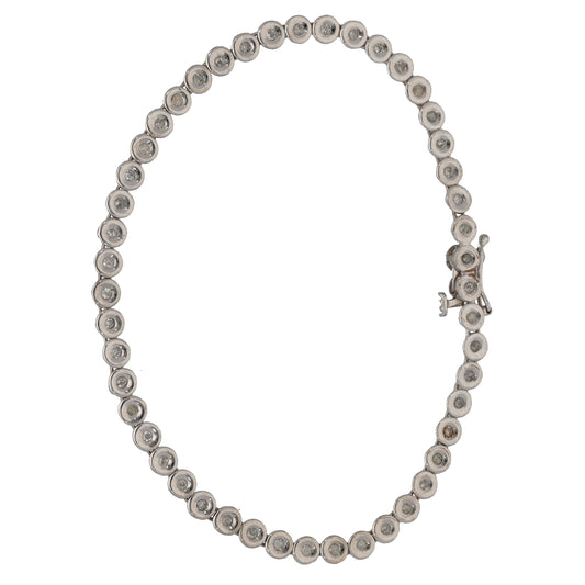 9ct White Gold 0.50ct Diamond Line/Tennis Bracelet