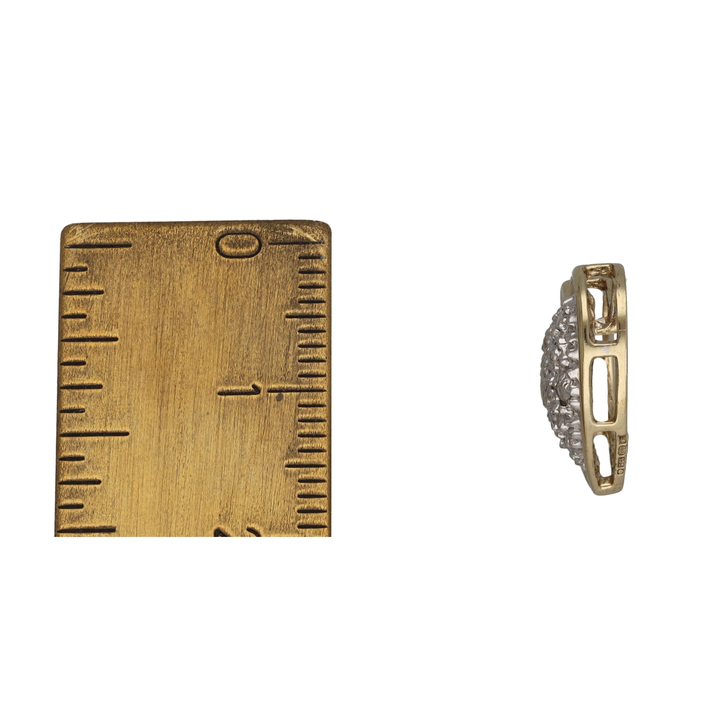 9ct Gold 0.05ct Diamond Heart Pendant