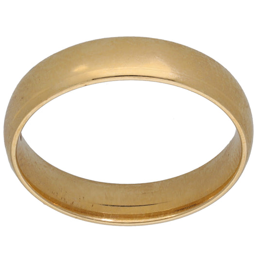 9ct Gold Plain Wedding Ring Size N