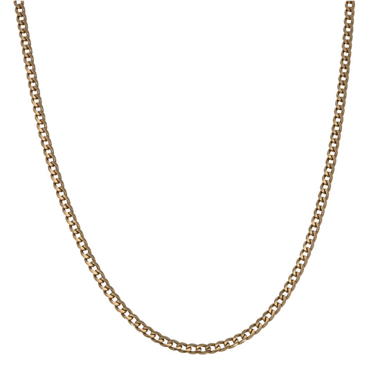 9ct Gold Curb Chain 21"