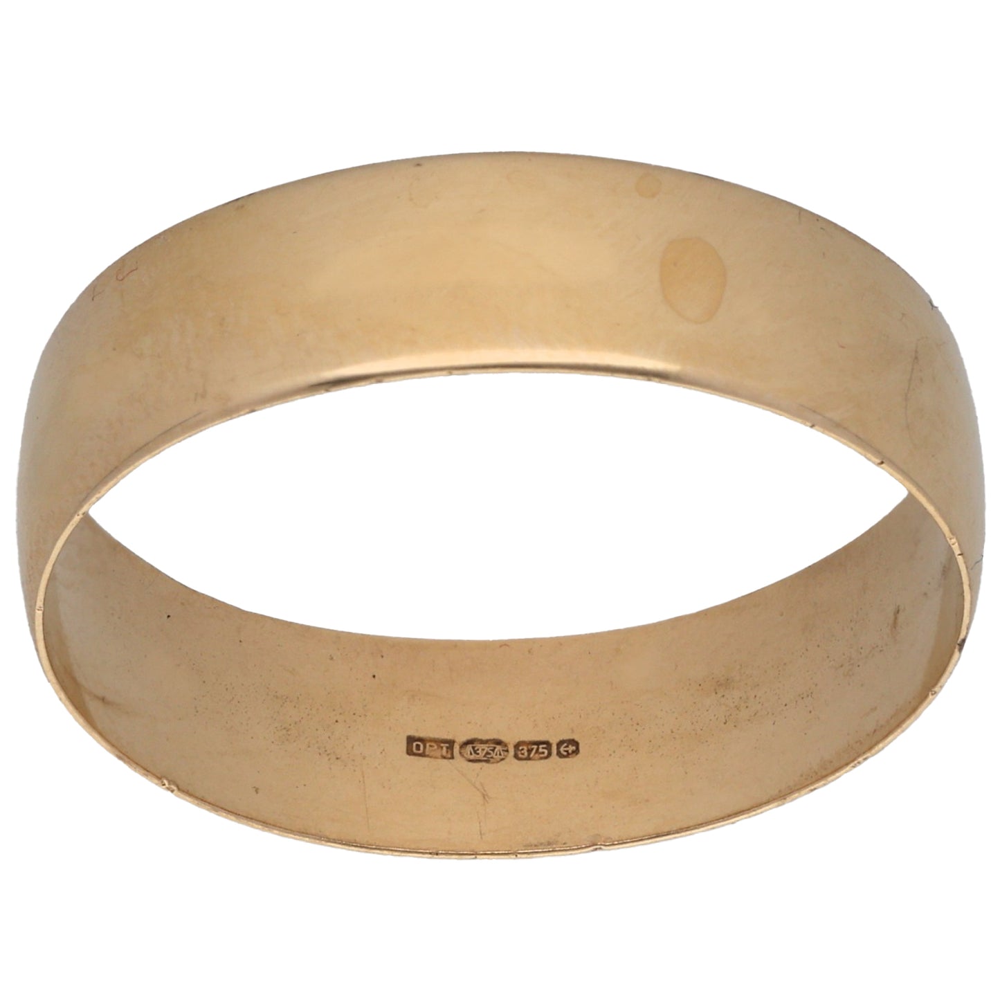 9ct Gold Plain Wedding Ring Size W