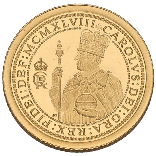 22ct Gold King Charles III Eighth Sovereign Coin 2024
