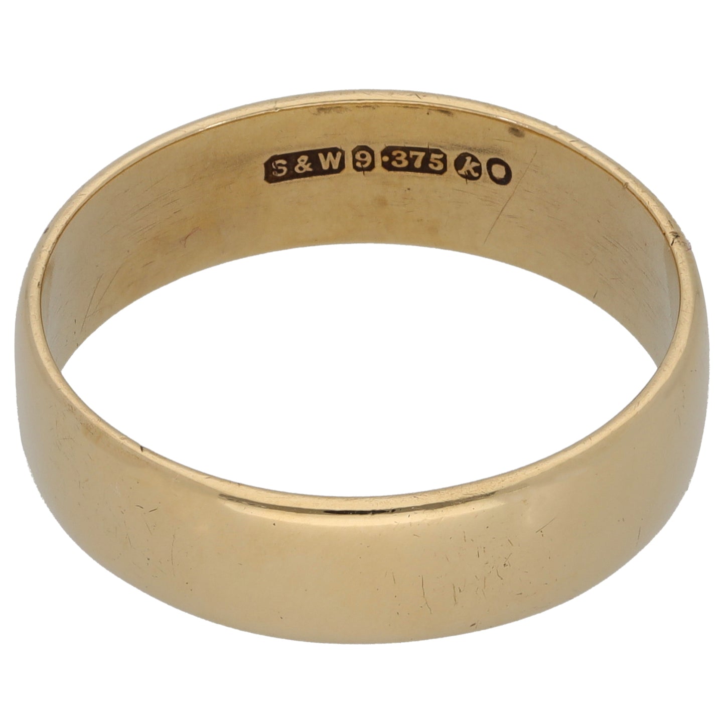 9ct Gold Plain Wedding Ring Size Y
