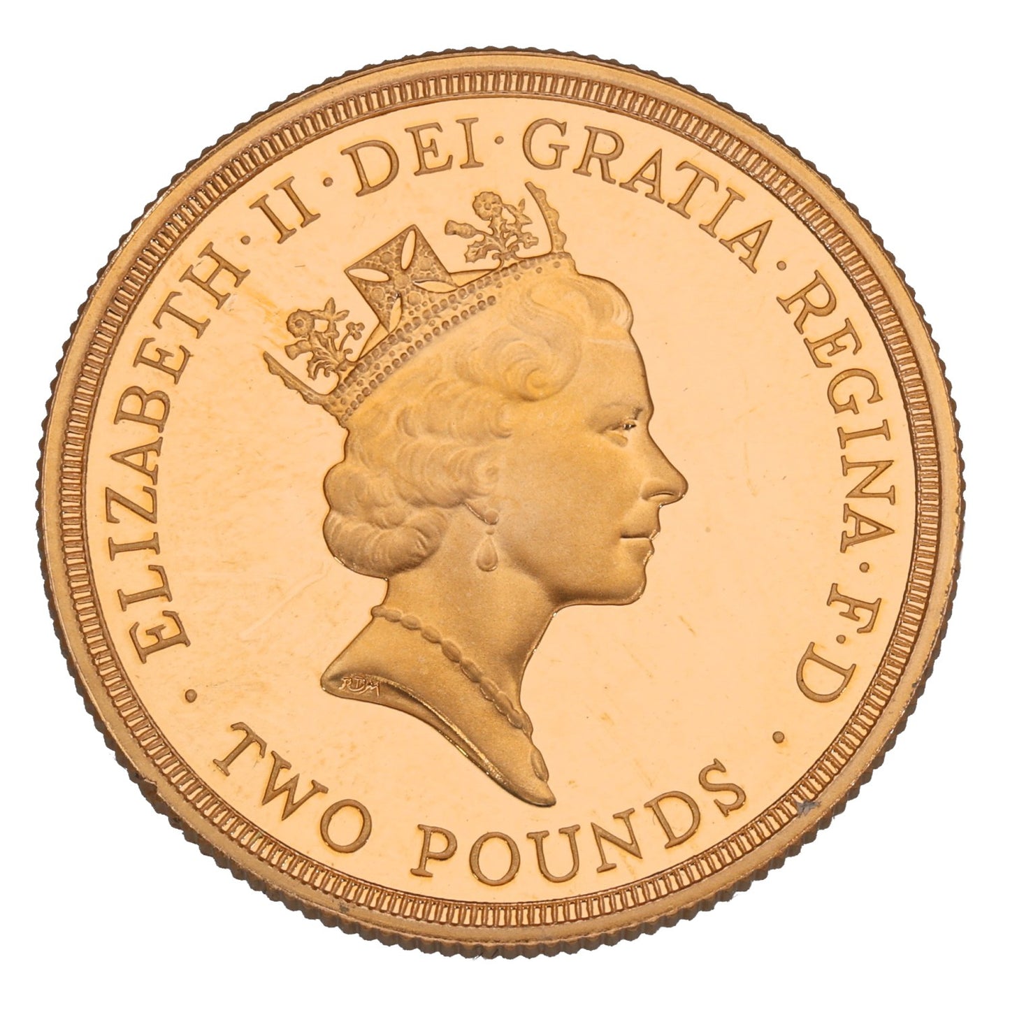 22ct Gold 50th Anniversary Of The United Nations Two Pounds Coin 1995