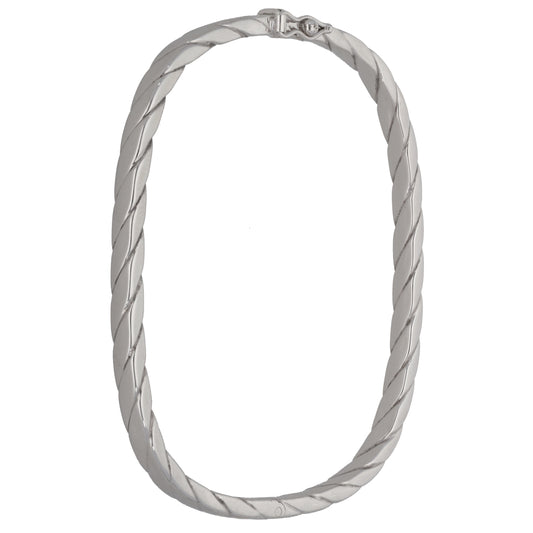 9ct White Gold Hinged/Clasp Bangle