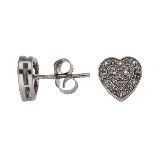 9ct White Gold 0.35ct Diamond Stud Earrings