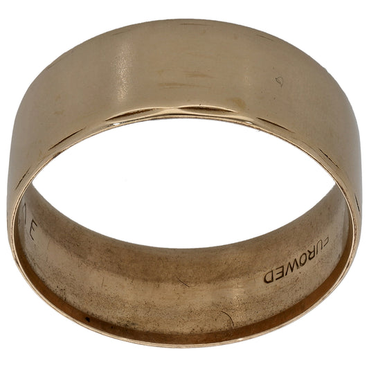 9ct Gold Plain Wedding Ring Size U