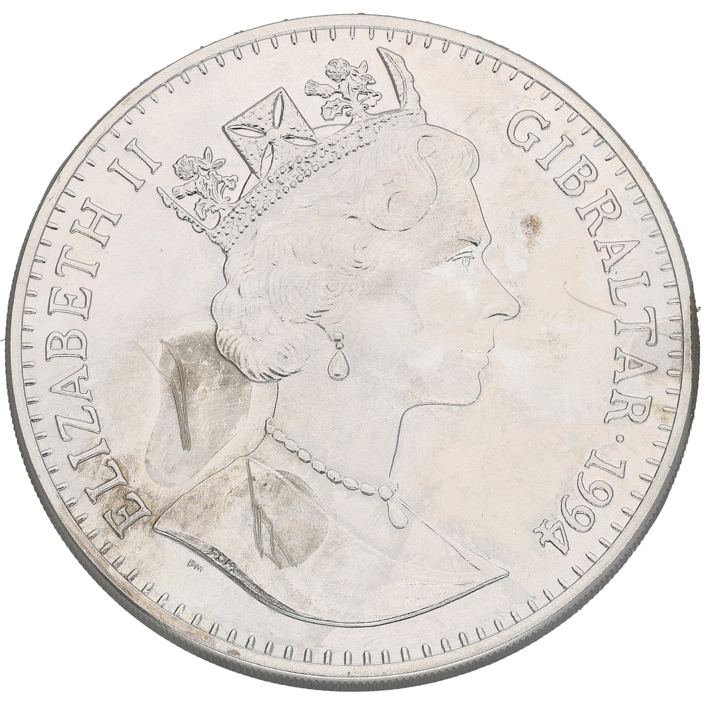 Sterling Silver King George VI Meets Piolets 1 Crown Coin 1994