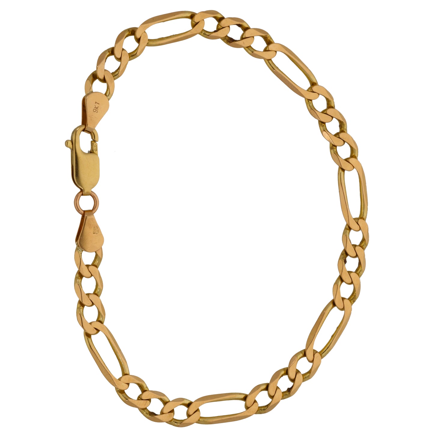 9ct Gold Figaro Bracelet