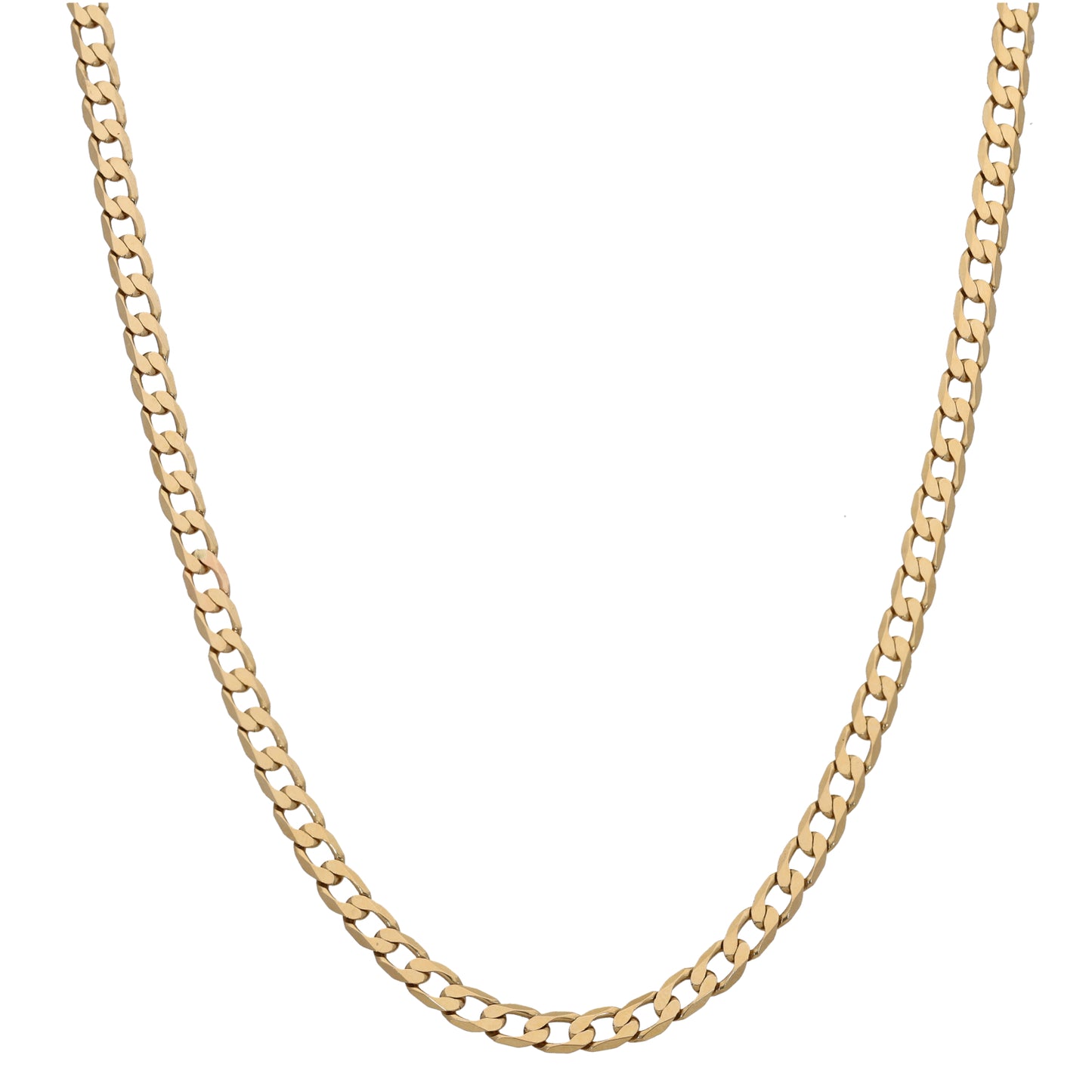 9ct Gold Curb Chain 18"