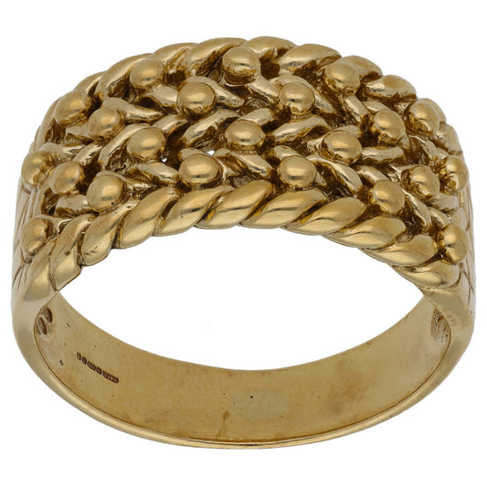9ct Gold Keeper Ring Size V