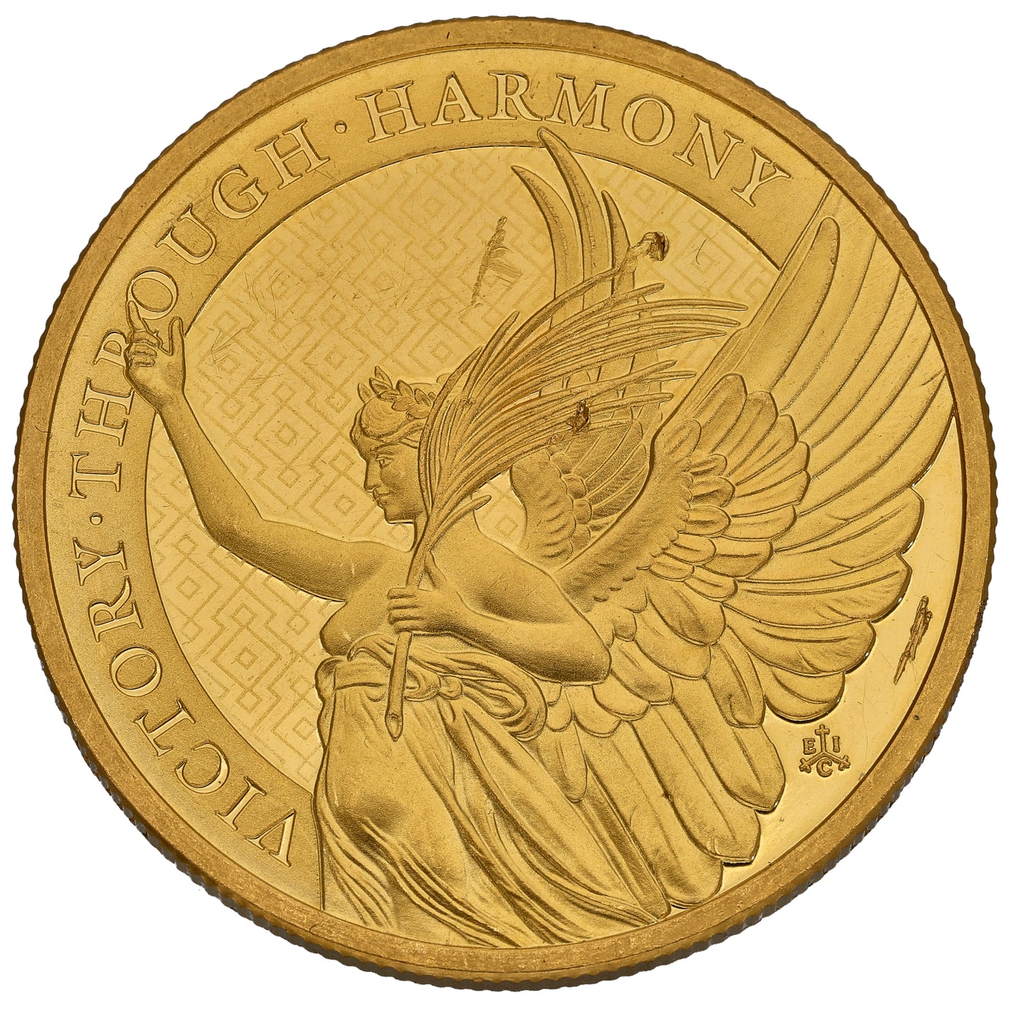 24ct Gold St Helena Victory Through Harmony 1 OZ Coin 2021