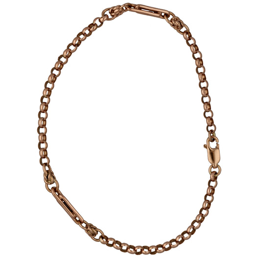 9ct Rose Gold Belcher Bracelet