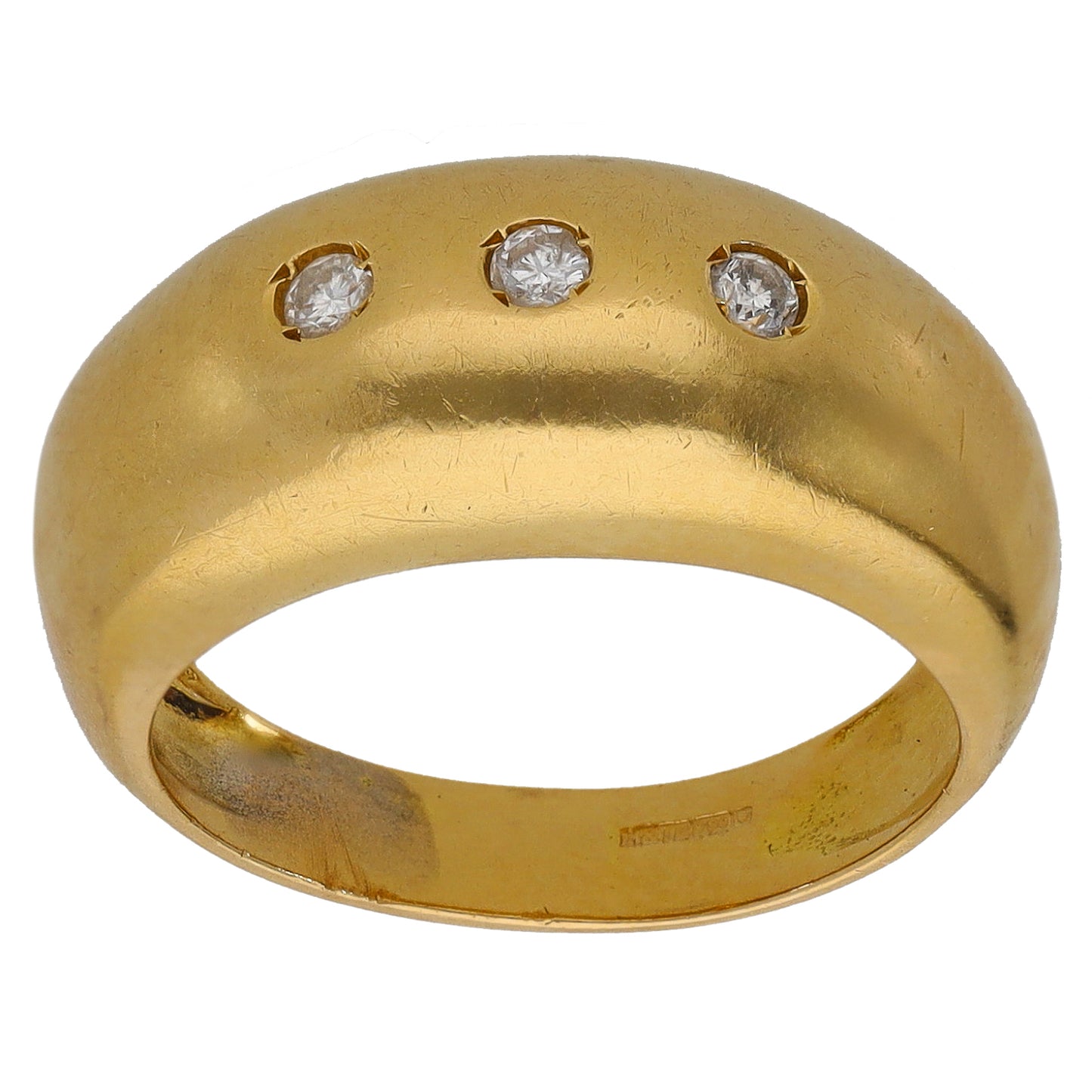 18ct Gold 0.06ct Diamond Dress/Cocktail Ring Size K