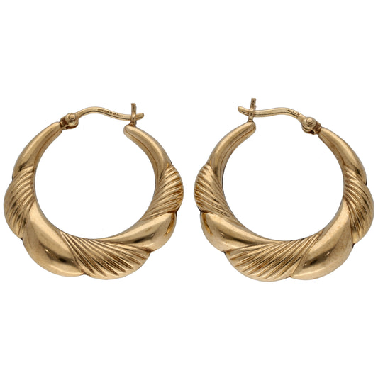 9ct Gold Creole Earrings