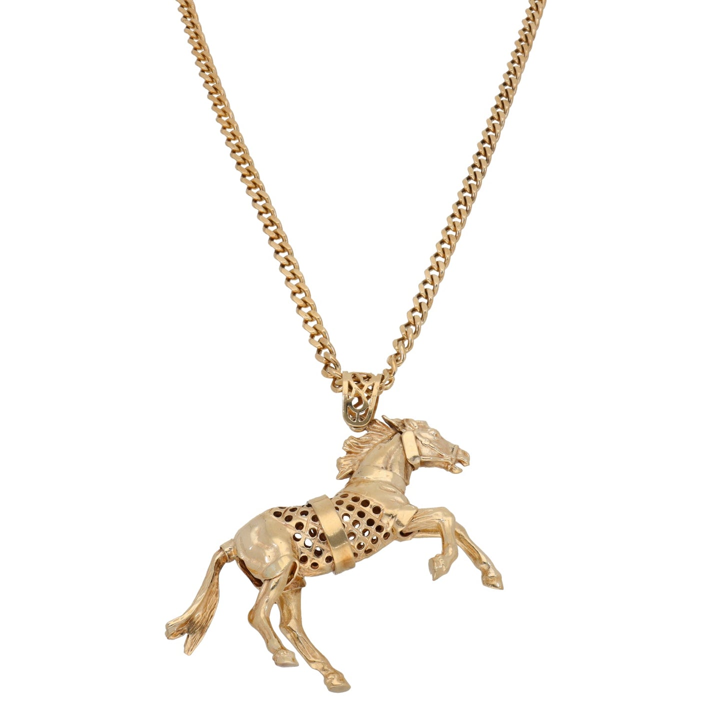9ct Gold Ladies Animal Pendant With Chain