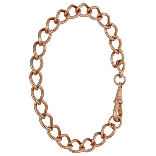 9ct Rose Gold Curb Bracelet