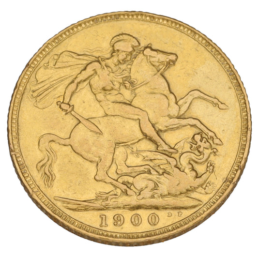 22ct Gold Queen Victoria Full Sovereign Coin 1900