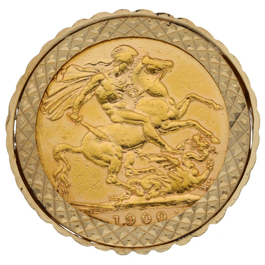 9ct Gold Coin Ring Size T