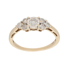 Load image into Gallery viewer, 9ct Gold 0.32ct Diamond Dress/Cocktail Ring Size M
