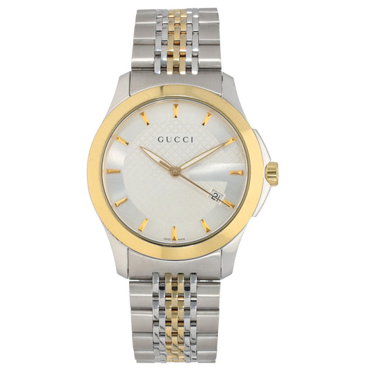 Gucci G-Timeless 126.4 38mm Stainless Steel Watch