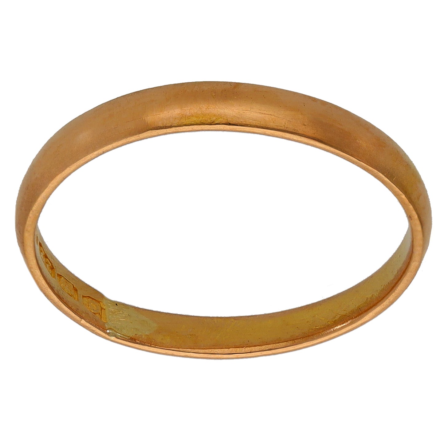 22ct Gold Plain Wedding Ring Size O