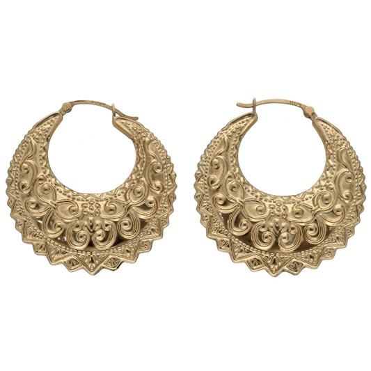 9ct Gold Creole Earrings