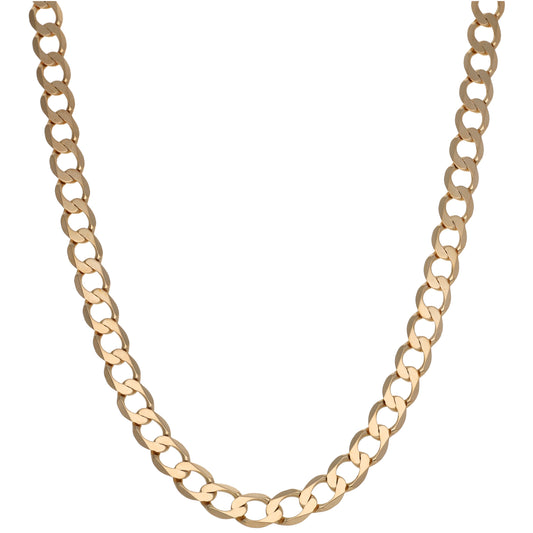 9ct Gold Curb Chain 20"