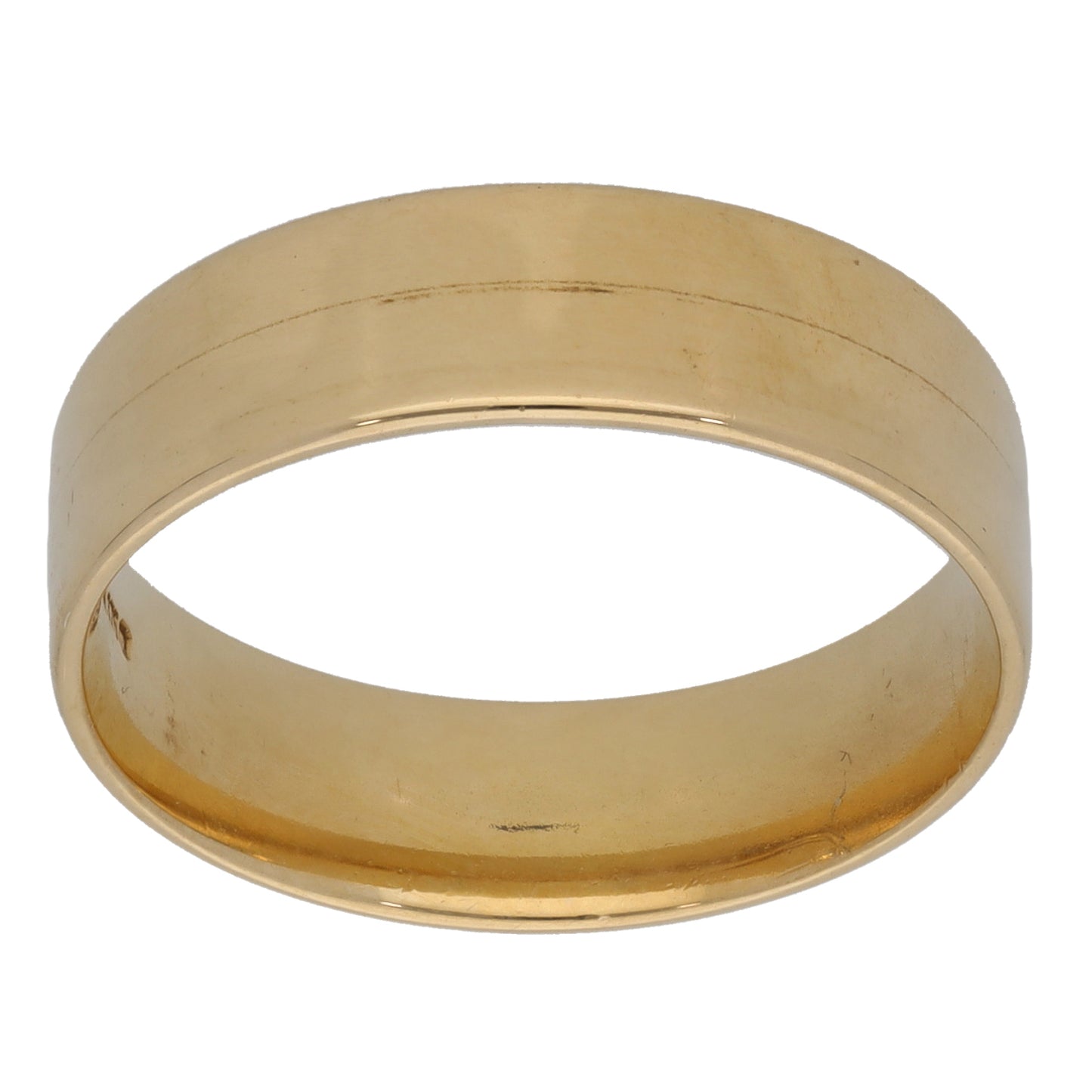 9ct Gold Plain Wedding Ring Size S