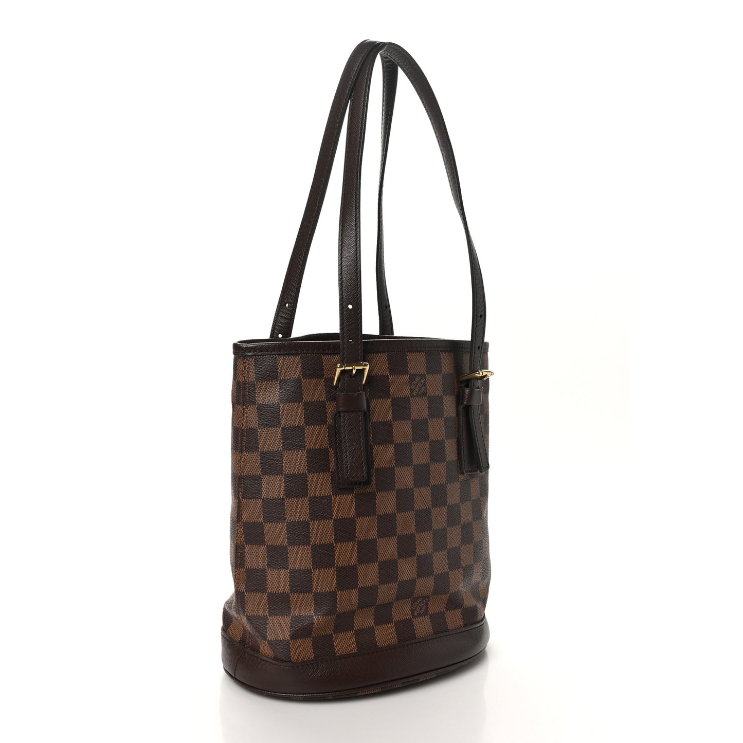 Louis Vuitton Marais Bucket Damier Ebene Coated Canvas Bag - Brown