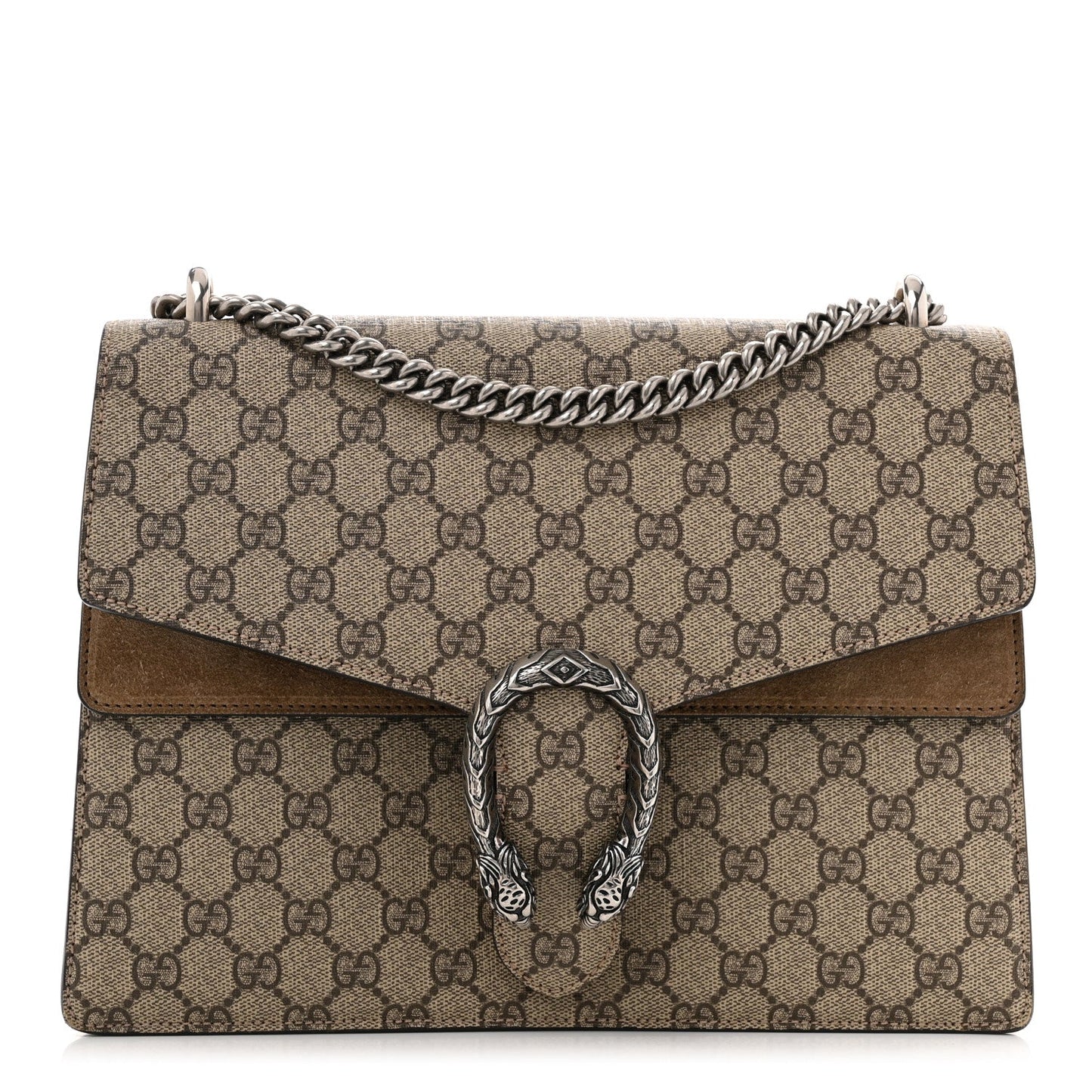 Gucci Dionysus Medium GG Supreme Coated Canvas Bag - Beige