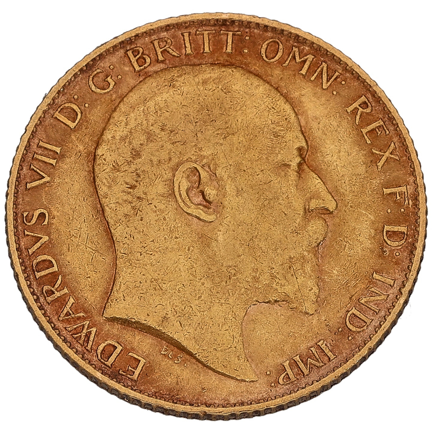22ct Gold King Edward VII Half Sovereign Coin 1910