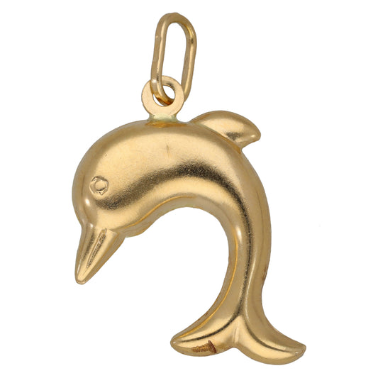 9ct Gold Dolphin Pendant