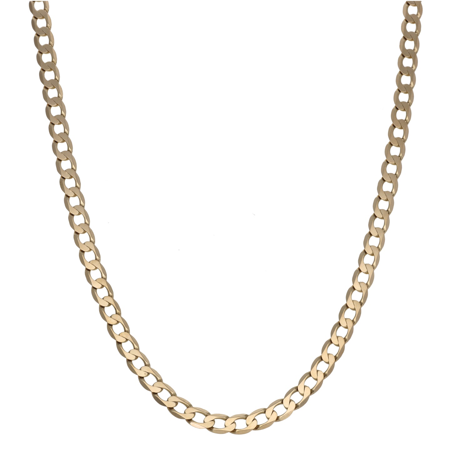 9ct Gold Curb Chain 22"