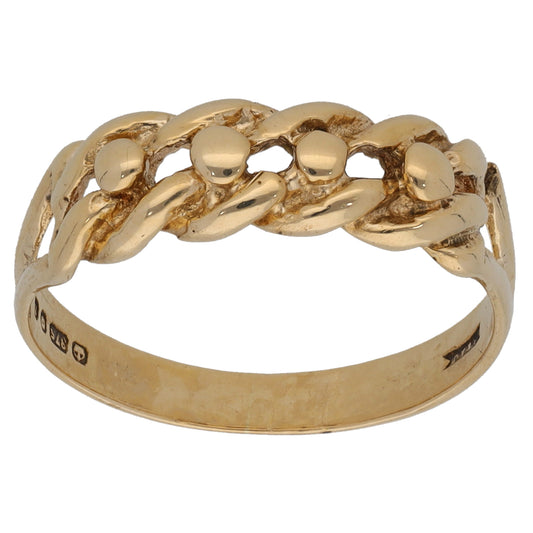 9ct Gold Keeper Ring Size O