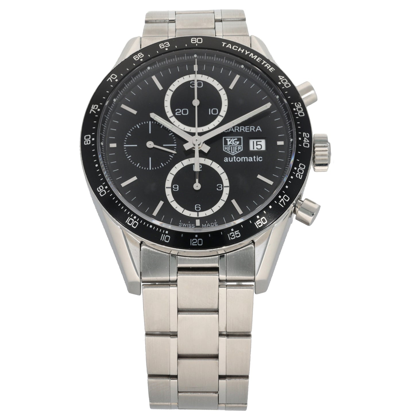 Tag Heuer Carrera CV2010-3 42mm Stainless Steel Watch