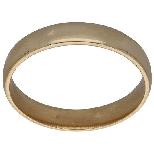 9ct Gold Plain Wedding Ring Size T