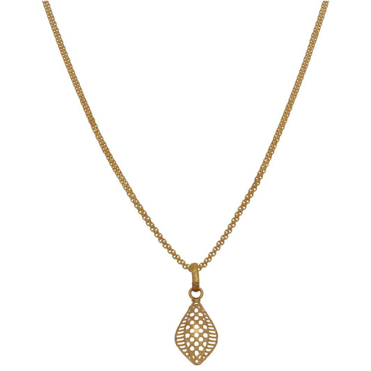 22ct Gold Alternative Pendant With Chain