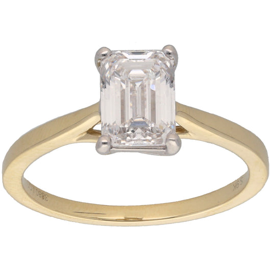 New 9ct Gold 2.00ct Labortary-Grown Diamond Solitaire Ring Size L-S