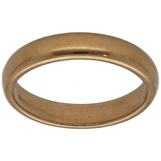 22ct Gold Plain Wedding Ring Size M