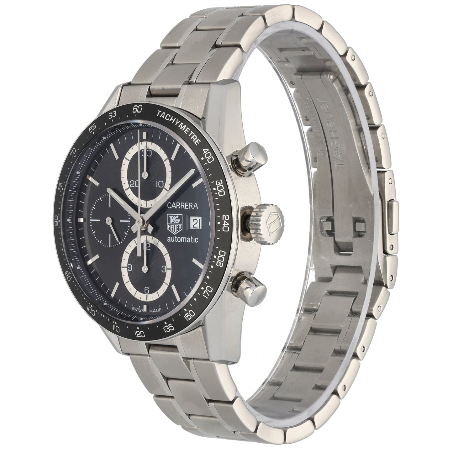 Tag Heuer Carrera CV2010 42mm Stainless Steel Watch